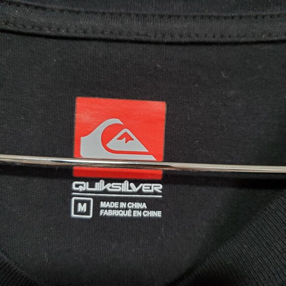 QUIKSILVER NWT Simple Pleasures T-Shirt SS Crewneck Cotton Black Men's Medium - Picture 6 of 11